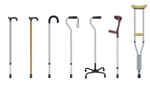 7 عدد عصای بیمار شامل عصای بیمار و عصای زینتی